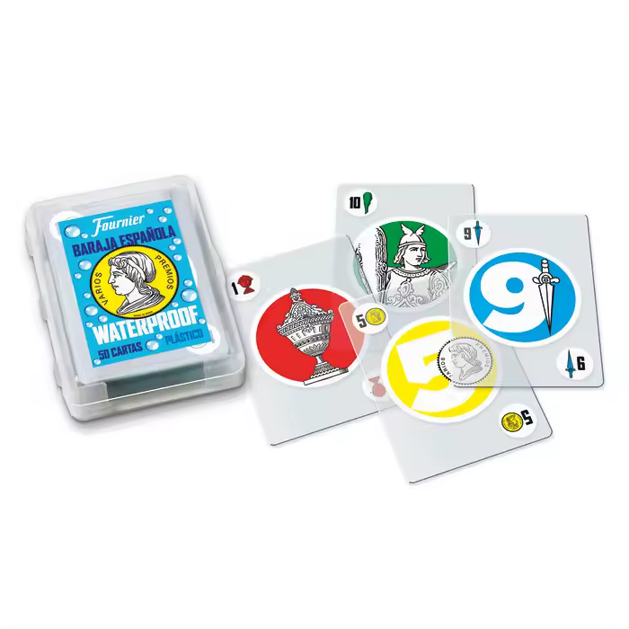 HERACLIO BARAJA ESPAÑOLA 50 CARTAS DE PLASTICO BARAJA PLAYA - 1