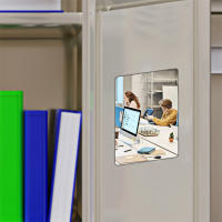 Espejo Magnético Rectangular 5x7in Para Armario De Escuela Baño Y Nevera Espejo Acrílico Portátil Para Lockers - details 3