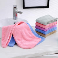 1-Pack De Gorro De Secado De Pelo Largo Para Mujer En Colores Variados Suave Cómodo Y Absorbente Toalla De Pelo Rectangular De Superfibra Finísima - details 0