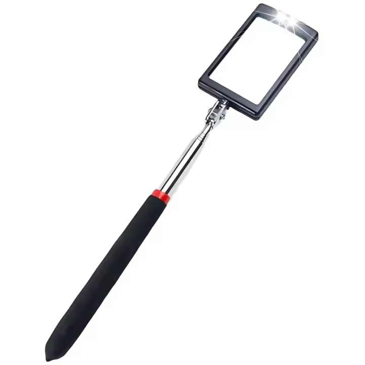 Espejo De Inspección Telescópico Con Luz LED Y Mango Magnético Herramientas De Reparación Rotación De 360 Grados - 1