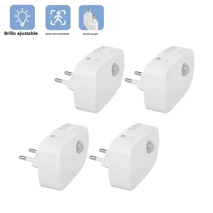 Lámpara Nocturna LED Mini Con Sensor De Movimiento 3 Modos Luz Blanca Cálida Y Blanca Para Armario Dormitorio Pasillo - 1