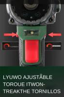 LYUWO Herramienta De Taladro Eléctrico Multifuncional Sin Escobillas Alta Torque Con Carga Doble Uso Clip Y Herramienta De Tornillería Incluye Batería - details 9