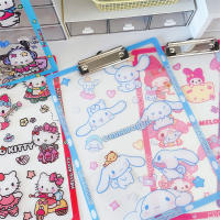 Pad De Escritura Sanrio Hello Kitty Cinnamoroll Kuromi My Melody A4 Con Clip De Colores Impresión De Prueba Accesorio Para Cosplay - details 9