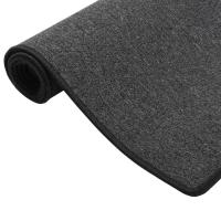 vidaXL Alfombra de pasillo 80x300 cm Color Antracita,  Gris oscuro,  Gris claro y mas Alfombras de área  Alfombra de Piso para Sala de Estar Dormitorio Habitación Salón - details 2