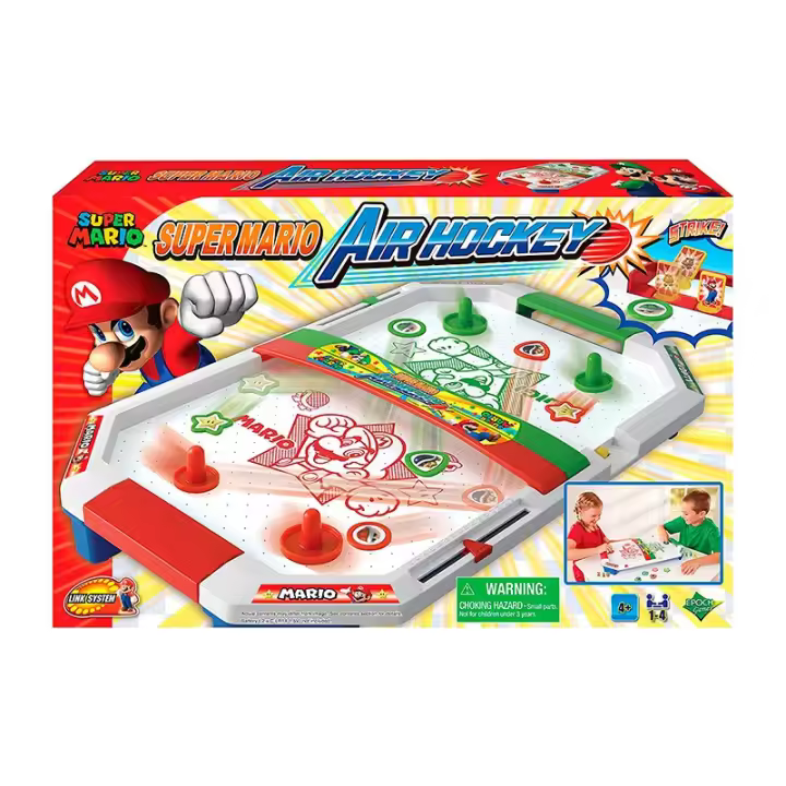 Air Hockey Mario Bros - Juego de Mesa para 1-4 Jugadores - 1