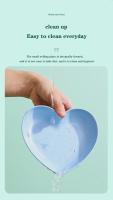 Plato En Forma De Corazón De Plástico Para Comida Pequeña O Frutas Apto Para Uso Doméstico Y Camping Dishware - details 12