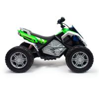 INJUSA - Quad Eléctrico Infantil Rage | Moto a Batería de 24V para Niños de 6 a 10 Años | con Acelerador Progresivo en Puño | Freno de Tambor | Luces LED | Marcha Atrás | 2 Velocidades | Suspensiones | Ruedas de Goma EVA | Velocidad máx. 10 km/h | Verde - details 2
