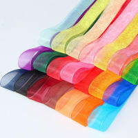 Cintas De Organza Blancas Transparentes Para Regalos Y Decoración De Navidad Y Bodas 12/15/20/25/40mm 50 Yardas - details 1