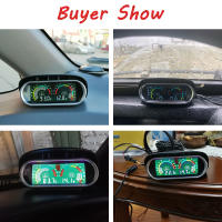 Gauge De Temperatura De Agua Para Coche 2 En 1 Con Sensor De Temperatura Y Voltímetro Digital Horizontal 12v 24v Accesorios De Medidor De Agua - details 0