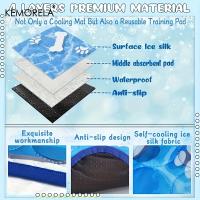 Almohadilla De Enfriamiento Para Perros Grandes KEMORELA Alfombrilla De Seda Hielo Auto-Enfriamiento Lavable Para Verano Cómoda Para Perros Y Gatos - details 4