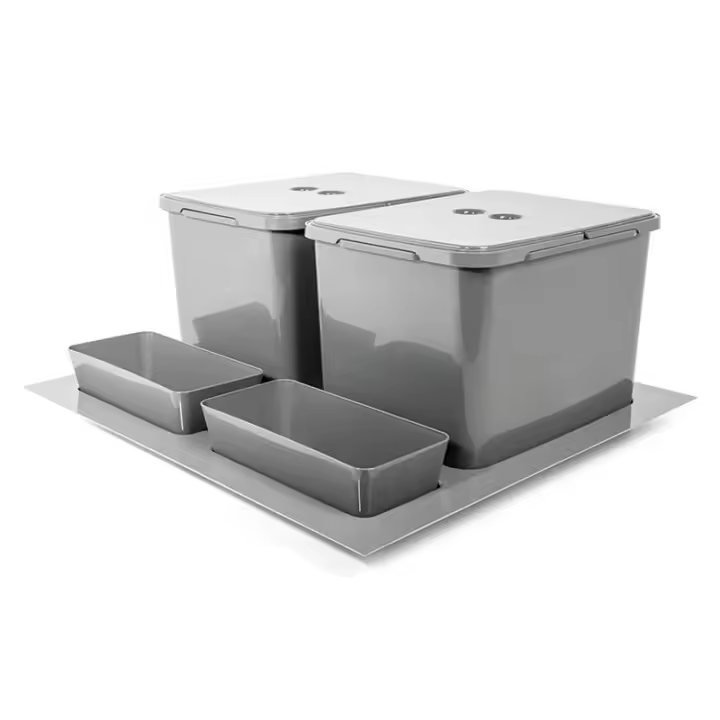 Cubo de basura modelo elegans m600 2x16l acabado antracita - 1