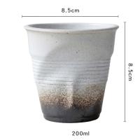 Taza De Café Irregular 6.7oz Taza De Bebida Para Cocina Y Sala De Estar Regalo De Cumpleaños Taza De Leche Y Jugo Universal De Cerámica - details 5