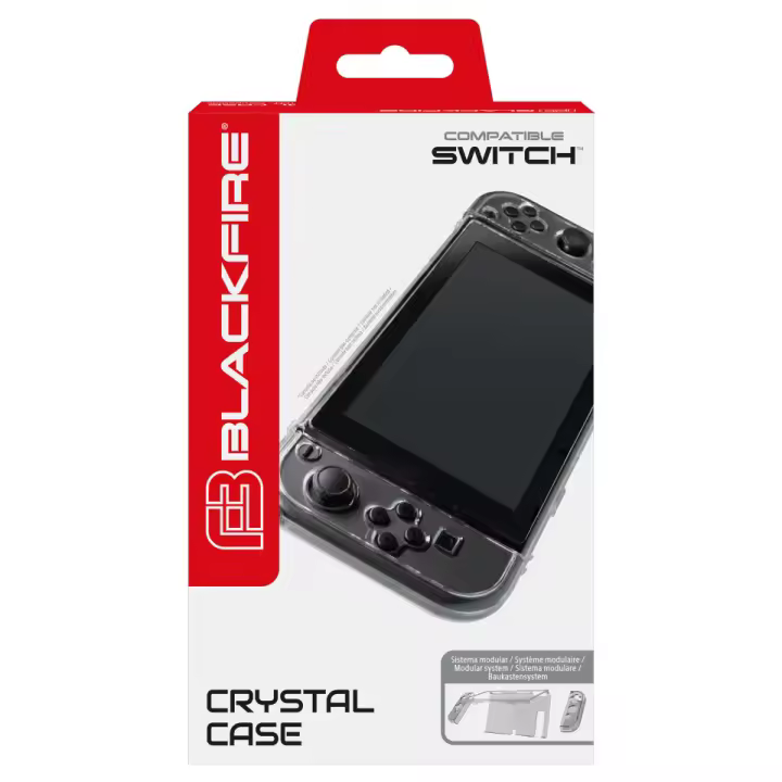 BLACKFIRE Carcasa Rígida Crystal Transparente 3 Piezas para SWITCH - 1