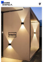Lámpara De Pared Solar LED Impermeable 5W Ajustable Para Iluminación Hacia Arriba Y Abajo Decoración Para Porche Y Patio Material ABS - details 6