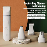 Cortador De Pelo Eléctrico Multifuncional Para Perros 4-en-1 Afeitadora De Mascotas Silenciosa Recargable Herramientas De Peluquería Para Animales - details 4