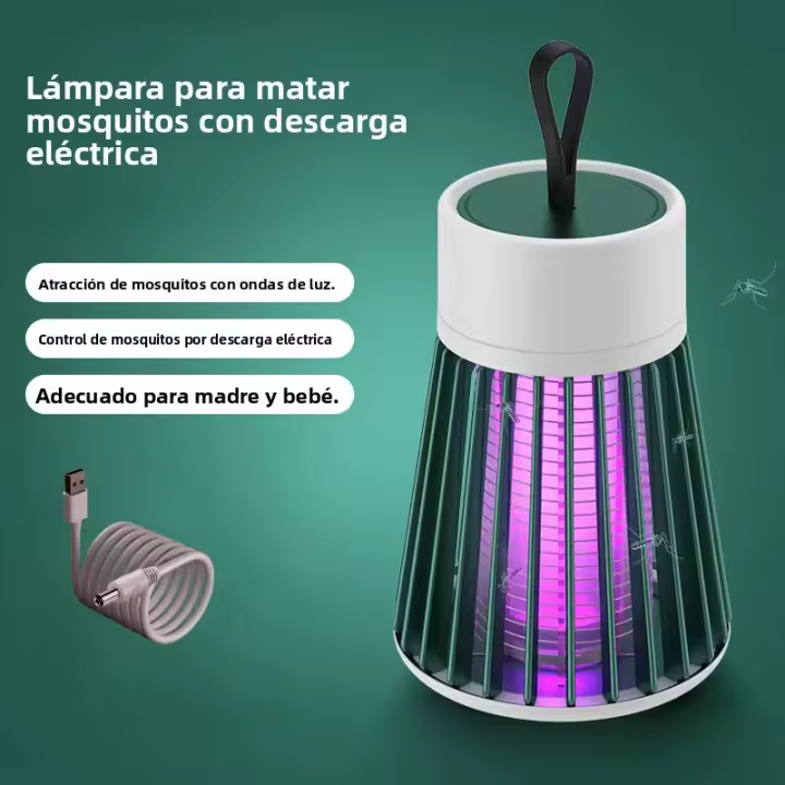 Lampara Zapper De Mosquitos LED Trap De Luz Con Conexión USB 5V Ideal Para Exteriores E Interiores - 1