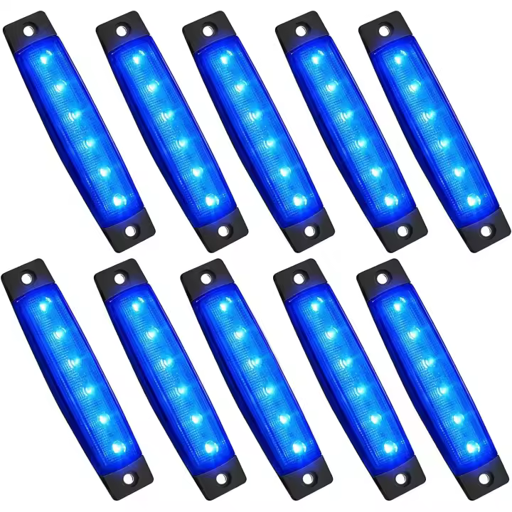 10 piezas de luces LED de tira de roca para exteriores de coche, luces de guardabarros de rueda con brillo inferior, kits de iluminación impermeables para camiones todoterreno y motos de nieve - 1