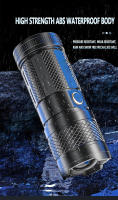 Linterna LED Potente Para Camping Con Zoom Telescópico Y Luz De Inundación COB Material ABS Y Plástico Modos De Iluminación Múltiples - details 14