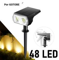 Lámparas De Pared Solar LED 48 Luces Para Jardín Villa IP65 Impermeables Iluminación Exterior De Escenario Decorativa - details 0