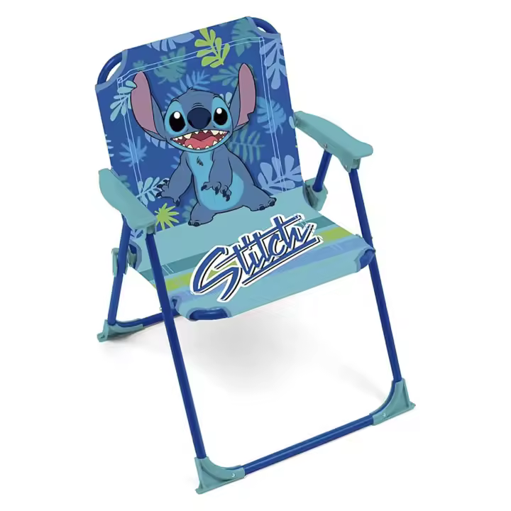 Silla Plegable con Brazos de 38x32x53cm Animado, Silla para  Niños para Playa, Camping, Ligero y  Cómodo de Transportar, Silla Infantil, Resistente y segura, Uso interior o Exterior Dispone de cierre de seguridad para Evitar el plegado durante su uso - 1