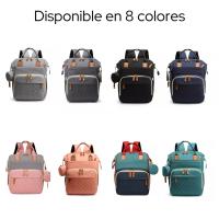 Mochila Multifuncional para Bebés -Bolso Maternidad, Bolso Cambiador, Ligero y De Gran Capacidad Para Viajar y Paseos Diarios, Resistente al Agua, Perfecto Para Pañales De Bebé, Con Múltiples Bolsillos y Apertura Ancha, Ideal Para Padres Moderno - details 1