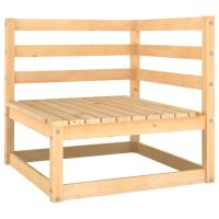 vidaXL Sofá de esquina de jardín cojines antracita madera pino Marrón, Blanco, Gris Conjunto Terraza Muebles Jardín Exterior Juego de Muebles de jardín Mueble Jardín Exterior Muebles de Salon Exterior - details 4