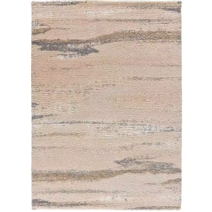 ATTICGO Alfombra de Interior Estilo Geométrico en Beige - ENYA 8745 | 160X230, 80X150, 133X190 cm - 1