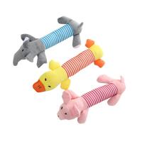 Juguete De Molar Para Perros Suave Y Duradero Adecuado Para Todas Las Razones De Perros Peluche Con Sonido Squeak Forma De Elefante Pato Y Vaca Juguetes Para Mascotas - details 10