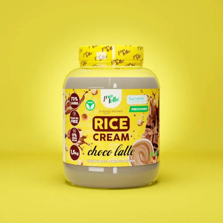 Protella - Crema de Arroz Sabor Choco Latte - 1.5kg - 73% Carbohidratos - 1