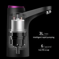 Dispensador de agua eléctrico, bomba de agua embotellada con carga USB, para botella universal, dispensador de agua portátil para interior y exterior (negro) - details 4