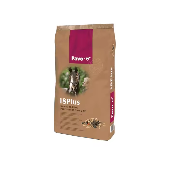 Muesli para Caballos Mayores PAVO 18 Plus 15 Kg – para Mantenimiento, Digestión y Condición Física - 1