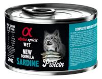 Pack de 6 - Alpha Spirit Lata De Sardina Para Gatos 200G  Esterilizados  Monoproteica - details 1