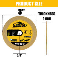 3pcs Disco De Corte Con Diamante 75mm Para Metal Cerámica Madera Y Acero Herramienta De Tratamiento De Superficies Para Amoladora De Ángulo - details 0