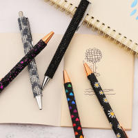 Lytwtw Bolígrafo De Punto De Escritura 1.0mm Metálico Negro Kawaii Para Escuela Y Oficina 5 Piezas Suministros De Papelería De Lujo - details 3