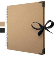 Álbum De Memoria DIY De 60 Páginas En Papel Kraft Para Proyectos De Arte Y Manualidades Perfecto Para Decoración - details 0