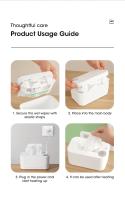 Calentador De Toallas Húmedas Para Bebé Con Pantalla LED Dispensador Portátil USB Calentador De Toallas Para Hogar/Automóvil - details 11
