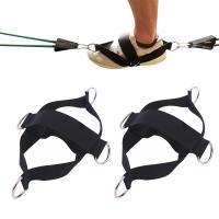 2 PCS De Strap De Tobillo Para Ejercicios De Fitness Resistencia Para Máquinas De Cables Abductores De Glúteos Y Kickback De Pierna Cubierta De Zapato Cinturón De Drenaje Metálico De Nylon - details 0