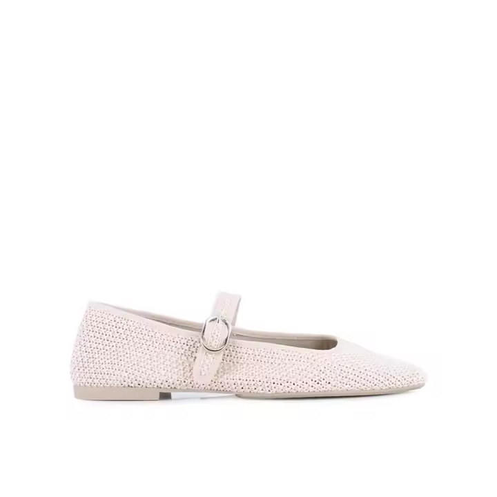 Blogger TINERS Bailarinas para mujer beige en sintético con hebilla 86666 - 1