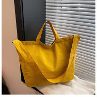Bolso De Hombro Para Mujer De Lona Gran Capacidad Estilo Literario Ligero Y Sencillo Bolso Cruzado Con Manija De Viaje - details 18