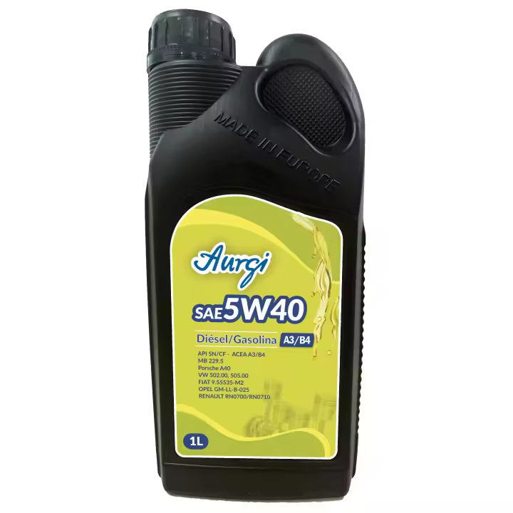 Aceite Aurgi 5W40 Diésel/gasolina 1 L - Multigrado 100% Sintético - 1