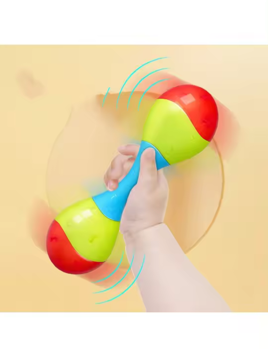 Juguete Musical De Percusión Para Niños Y Bebés Martillo De Arena Rattle Maraca Color Aleatorio Juguete Educativo De Plástico - 1