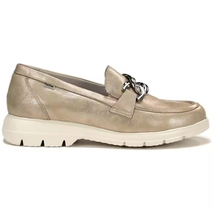Mocasines Fluchos para Mujer en color Dorado - 1