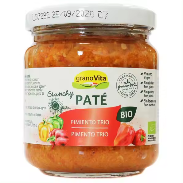 Granovita Paté Crunchy & Pimiento Trio Bio 175 gr - 1
