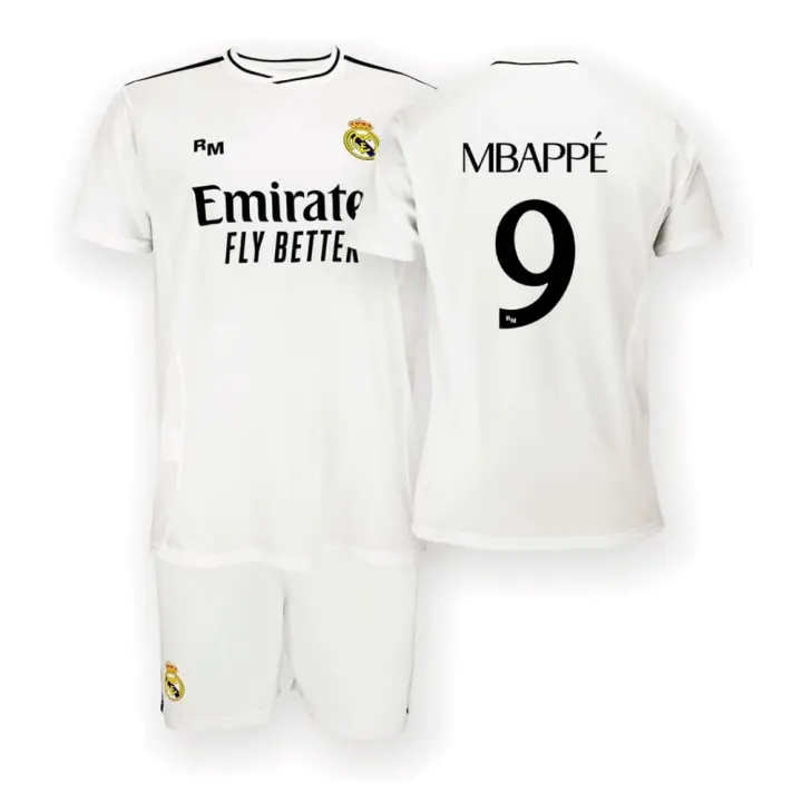 Conjunto Camiseta y Pantalón Real Madrid Mbappe 24/25 Primera Equipación 78495 - 1