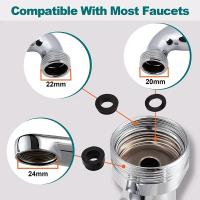 Cabezal De Rociador Universal De Metal 1080° Con Adaptador 22/24mm Extensor De Grifo Para Fregadero Aerador Burbuja Para Grifo De Cocina - details 5
