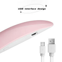 Lampa De Uñas LED Mini Para Gel Y UV Portátil Secador De Uñas Para Mujeres Y Niñas Lampa De Manicura Con 6 Lámparas LED Potencia De 6W ABS USB - details 3