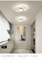 Luz De Techo LED Moderna Para Sala De Estar Pasillo Corredor Balcón Foyer Decoración Interior Del Hogar Sensor De Movimiento Incluido - details 4