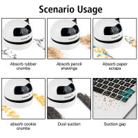 Mini Aspiradora Portátil Recargable Por USB Limpieza De Escritorio Con Cepillo De Limpieza Para Hogar Y Oficina Eliminador De Polvo Para Mesa - details 9
