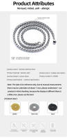 Collar De Cadenas HIYEE Clásico Para Hombres Y Mujeres Inoxidable Impermeable De 3-8MM Para Fiestas Y Compras En Línea - details 2