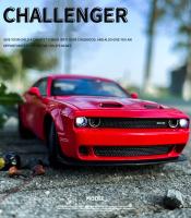 Modelo De Coche Deportivo Dodge Challenger SRT De 1:32 En Aleación De Metal Con Sonido Y Luz Juguete Para Niños Regalo De Coche Muscular - details 0
